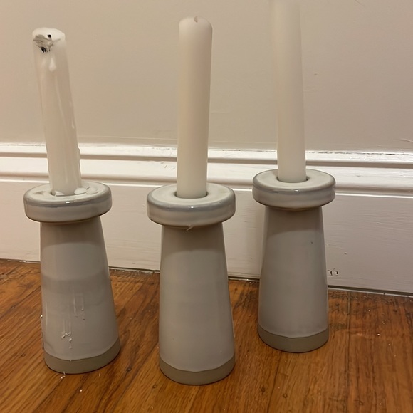 3 target candle holders - Picture 2 of 4